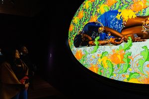Exhibition view: Kehinde Wiley, _An Archaeology of Silence_, de Young Museum, San Francisco (18 March–15 October 2023). Courtesy Fine Arts Museums of San Francisco. Photo: Drew Altizer.